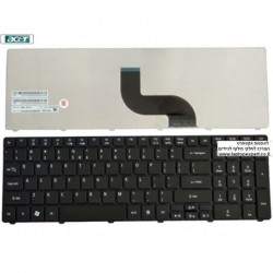 החלפת מקלדת למחשב נייד אייסר Acer Aspire 5740 / 7535 / 7736 Laptop keyboard 9J.N1H82.01D ,  9J.N1H82.K1D