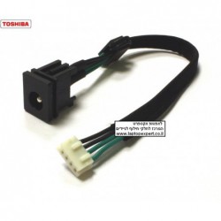 שקע טעינה - כניסת חשמל במחשב נייד טושיבה Toshiba C650 C655 6017B0258101 DC JACK WITH CABLE POWER SOCKET - PJ521 - 1 - 
