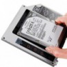 תושבת דיסק קשיח שני / נוסף למחשב נייד במקום צורב Second Hard Drive HDD Caddy Adapter 12.7mm