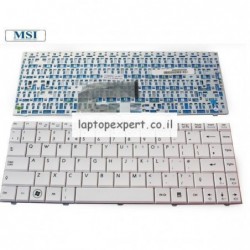 החלפת מקלדת למחשב נייד MSI U210 / X320 / X340 / X350 / X400 / X460 slim keyboard V103522AK1 SN S1N-1ERU2A1-SA0 - 2 - 