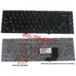 מקלדת למחשב נייד סוני מקורית SONY VGN-NW 100 Black Keyboard 148738521 /  9J.N0U82.A01 / 1-487-385-21 - 1 - 
