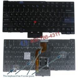 מקלדת למחשב נייד - משווק מורשה Lenovo Ibm ThinkPad X200 Keyboard 42T3671 / 42T3767 / 42T3734 - 1 - 