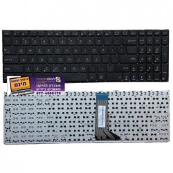 מקלדת להחלפה במחשב נייד אסוס ASUS X551 X551C X551CA X502CA X502 X502C P551CA R512CA Black Keyboard  שפה עברית - 1 - 