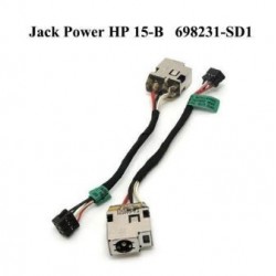 החלפת שקע טעינה למחשב נייד HP SLEEKBOOK DC JACK POWER DC-IN CONNECTOR 701682-001 698231-SD1 - 1 - 