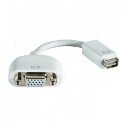 מתאם יציאת כרטיס מסך למחשב מקבוק Apple M9320G/A Mini DVI plug to VGA socket Adapter - 1 - 