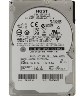 דיסק קשיח לשרת Hitachi HGST Ultrastar C10K1800 1.2TB (HUC101812CSS204 / 0B31849) SAS 10K